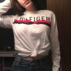 tommy hilfiger white longsleeve